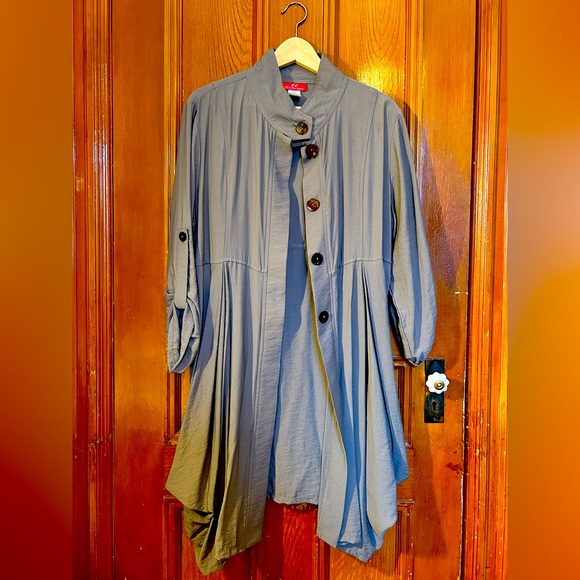 Light Gray Jacket Dress - Picture 2 of 3